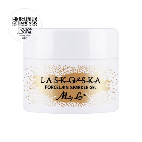 Porcelain Sparkle Gel LASKOVSKA Light Nude 50ml Molly Lac