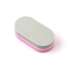 Mini Buffer mattoncino rosa-grigio