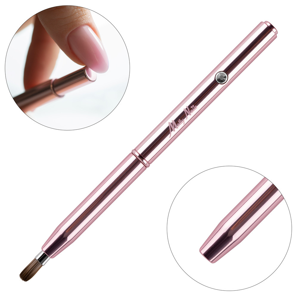 Pennello Gel Automatico - Pro Gel Rose Gold Molly Nails n.6