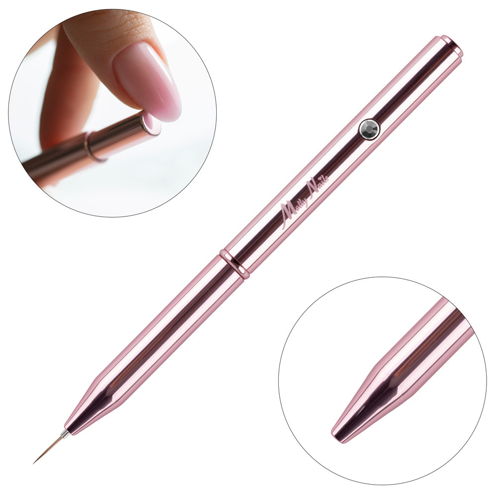 Pennello Gel Automatico - Pro Gel Liner Rose Gold Molly Nails