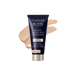 CLARESA - FONDOTINTA IDRATANTE CON SPF50 - 1W LIGHT WARM 30ml