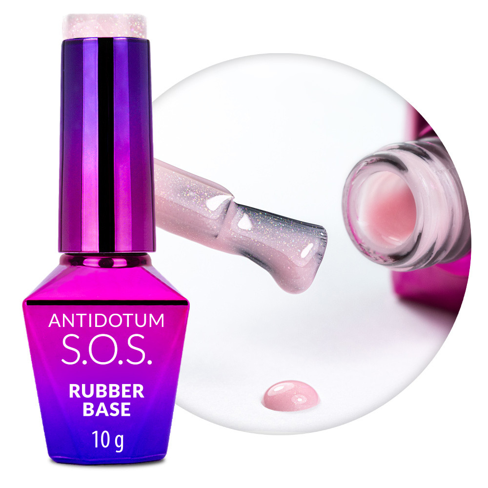 MOLLY NAILS - BASE SOS ANTIDOTUM - SPARKLING MOUSSE 10gr