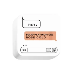 HEY LOVE - SOLID PLATINUM GEL - ROSE GOLD - 5gr