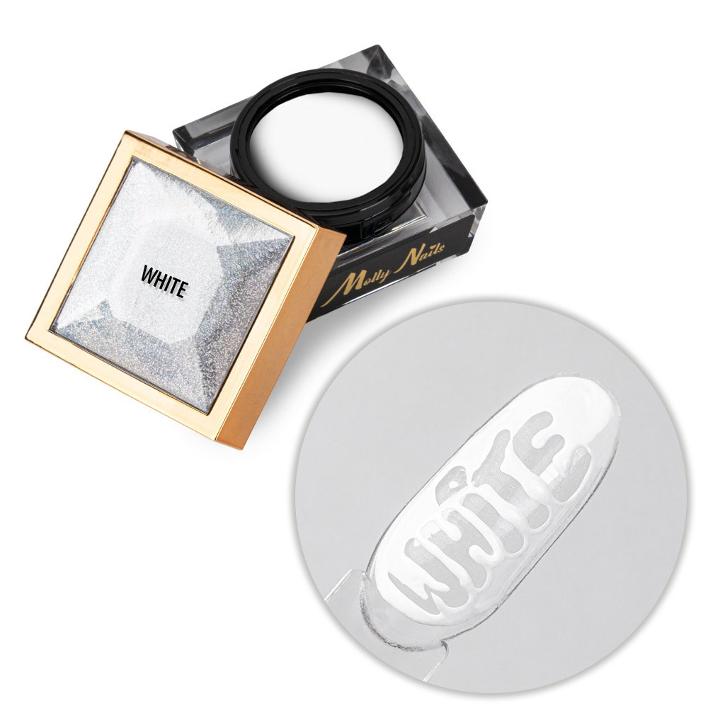 MOLLY NAILS - CREATIVE FLOW COLOR GEL - WHITE - 5ml